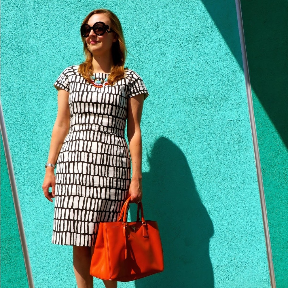 J. Crew Short-Sleeve Basketweave Dress 10